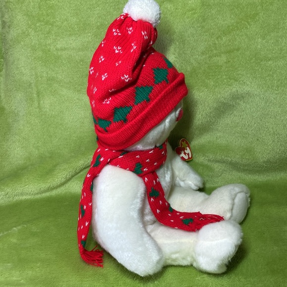Ty Beanie Buddy SNOWBOY the HOLIDAY SNOWMAN  1999 Christmas Plush - Picture 4 of 9